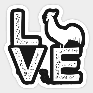 Love Chicken Sticker